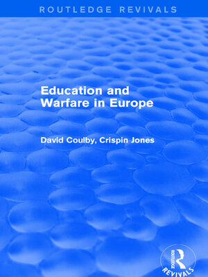 cover image of Education and Warfare in Europe